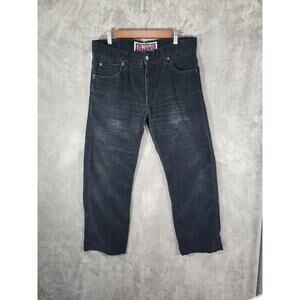 Levi's 549 Men's Corduroy Pants 34x30 Black Low Loose Fit
